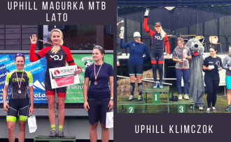 Uphill Magurka MTB LATO; Uphill Klimczok; Anna Kaczmarzyk na podium