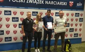 Zakopane - od lewej: Mirosław Kapaś, Karolina Kukuczka, Grzegorz Zawada i Jarosław Hulawy