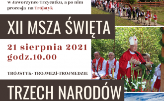 Fragment plakatu XII Msza Święta Trzech Narodów