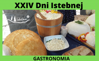 Plakat ze zdjęciem serów na Gastronimię na Dni Istebnej 2021