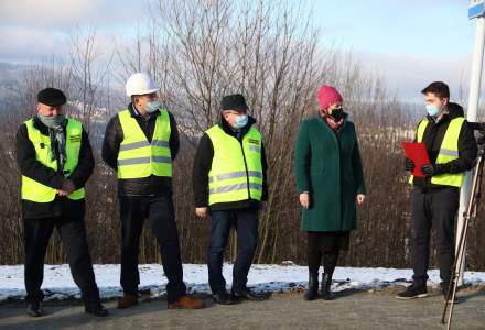 Oddanie do użytku chodnika na Beskidzie