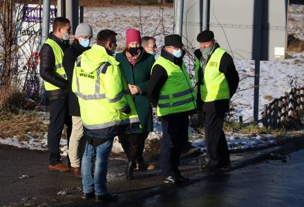 Odbiór nakładki drogi Gliniane - Krzyżowa