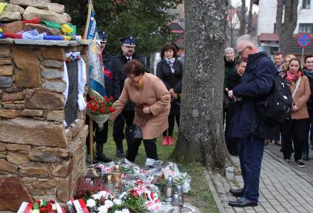 Odsłonięcie pomnika Jerzego Kukuczki