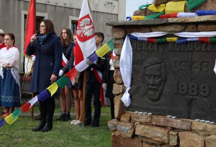 Odsłonięcie pomnika Jerzego Kukuczki