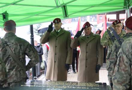 Uroczystość odsłonięcia tablicy kpt. Ignacego Gazurka