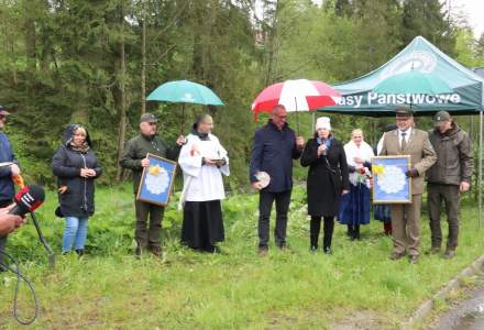 Poświęcenie Alei Pamięci Jana Pawła II