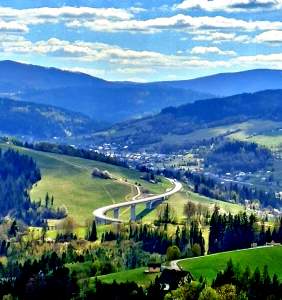 Widok z Wawrzaczowego Gronia