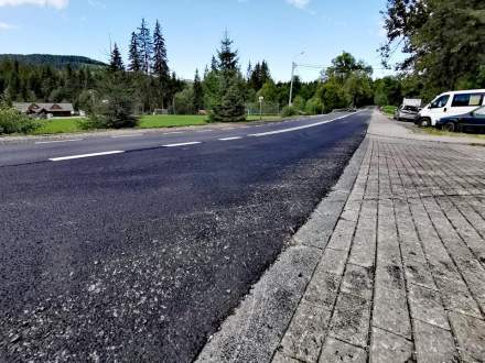 Remont drogi w Istebnej
