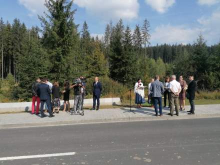 Uroczyste otwarcie nowo rozbudowanego fragmentu drogi gminnej Zaolzie etap II