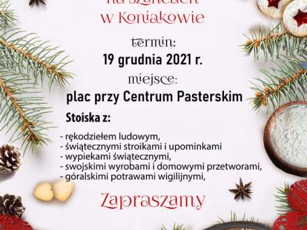 Plakat wydarzenia z ciasteczkami, orzechami