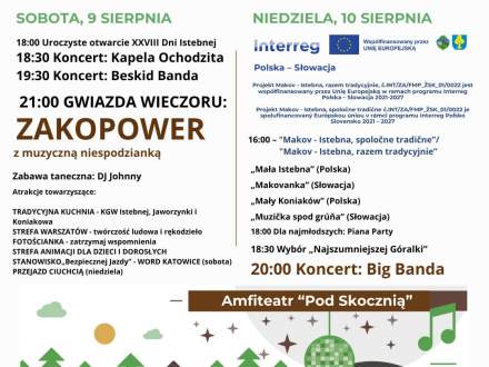 Plakat Dni Istebnej - program