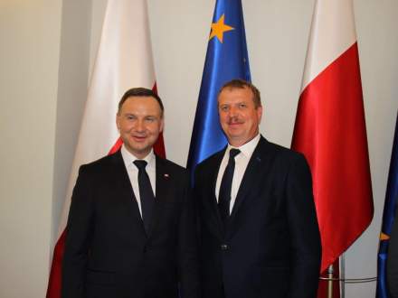 Spotkanie w Pałacu Prezydenckim w Warszawie.