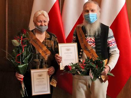Laureaci Józef Broda i Irena Pąchalska