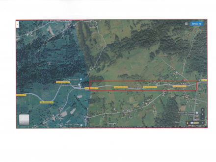 mapka zamkniętego odcinka drogi