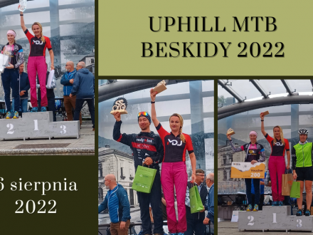Anna Kaczmarzyk na podium cyklu Uphill MTB Beskidy