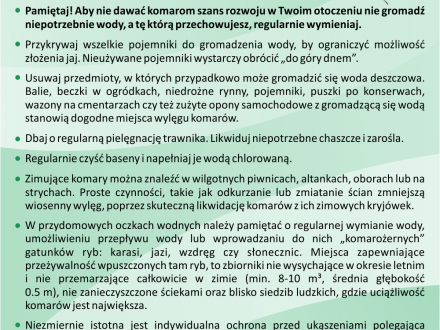 Indywidualna ochrona przed komarami -Ulotka