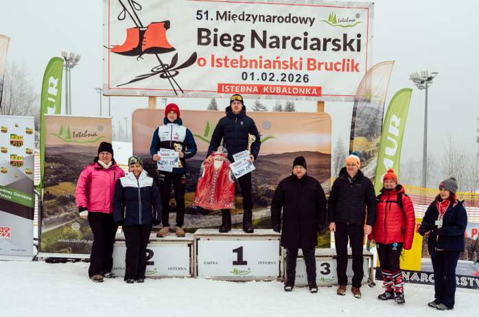 Podium zwycięzców 15 km