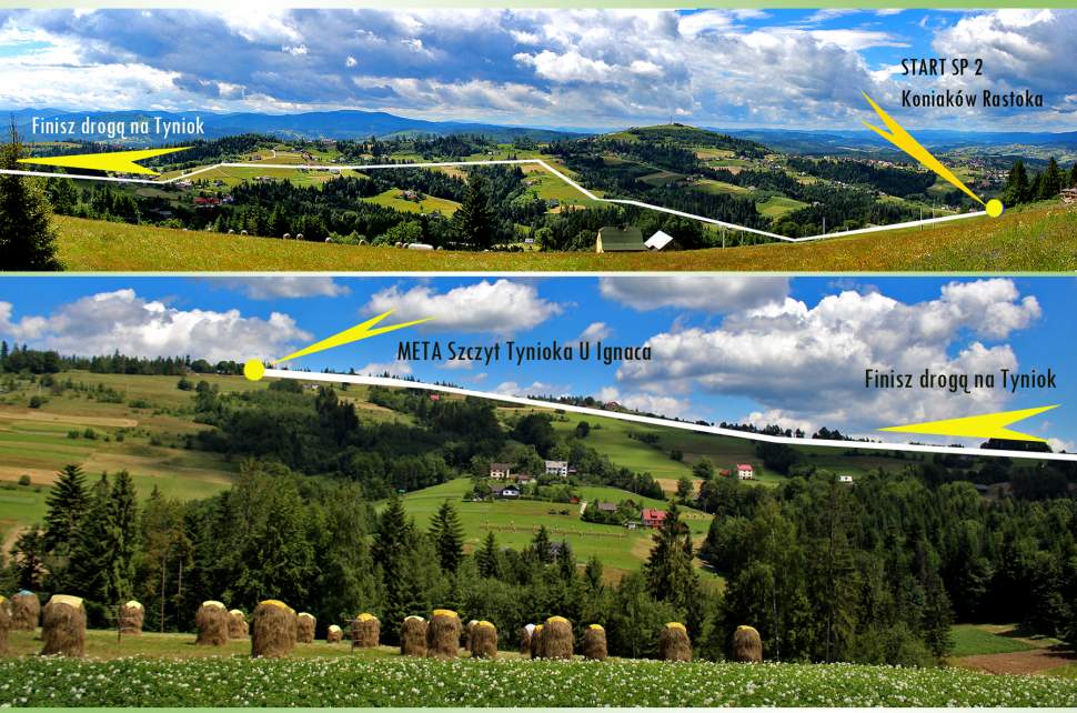 Bieg na Tyniok 2017 Mapa