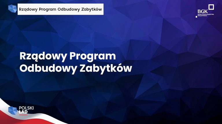 Rządowy Program Odbudowy Zabytków.