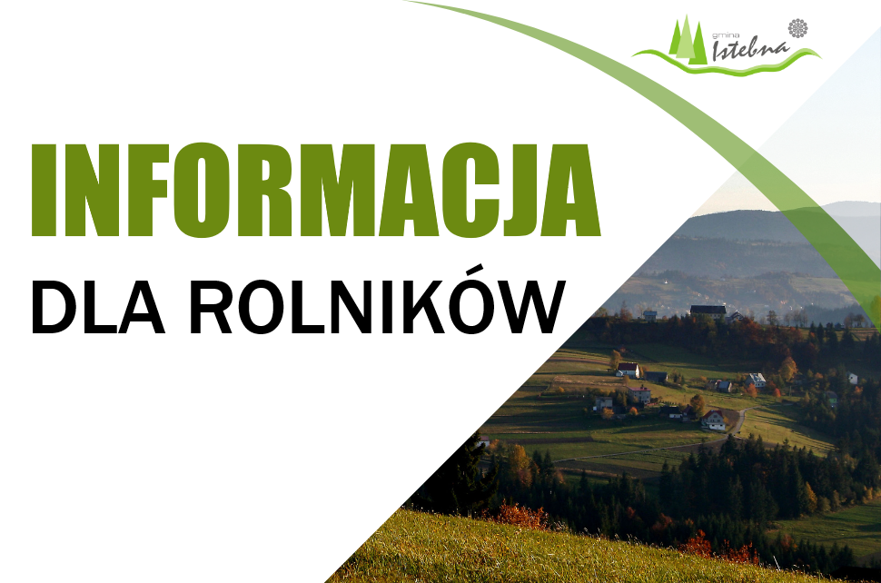 Grafika informacyjna dla rolników.