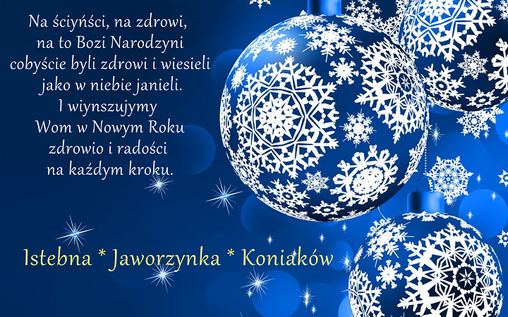Kartka z życzeniami na Święta Bożego Narodzenia