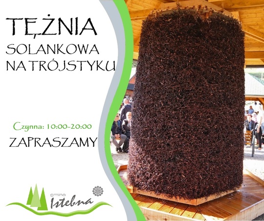 Grafika informacyjna dotycząca tężni solankowej na Trójstyku