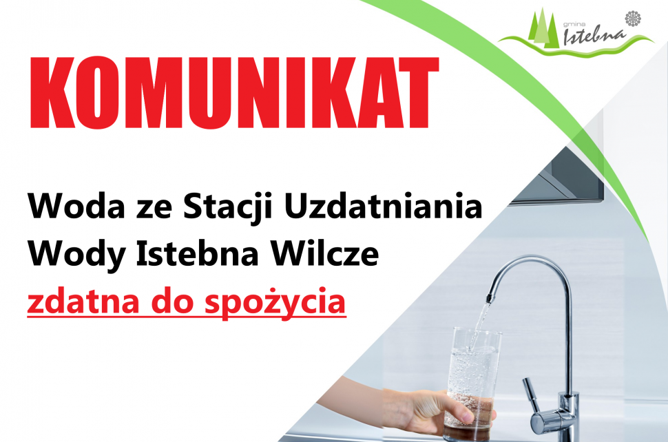 Grafika informacyjna dotycząca przydatności wody do spozycia.